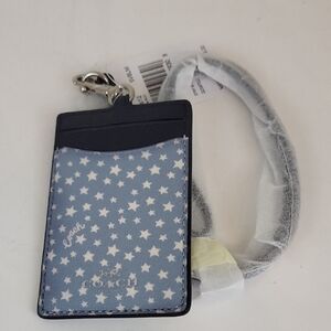 NWT Coach Ditzy Star Print ID Lanyard